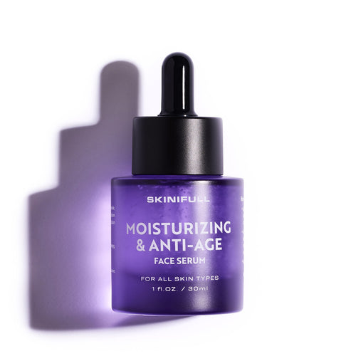 Skinifull Moisturizing & Anti-Age Face Serum – drėkinamasis ir priešraukšlinis serumas, 30 ml